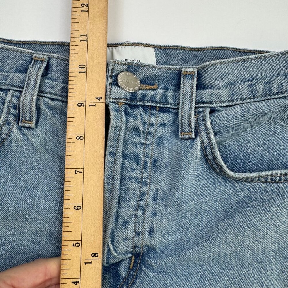 Current/Elliott Jean Shorts Ultra High Waist Size 26 Raw Hem Button Fly - Picture 5 of 9